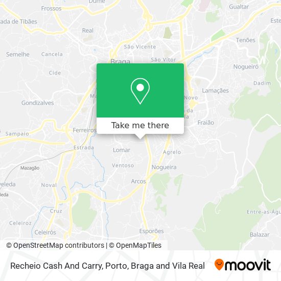 Recheio Cash And Carry map