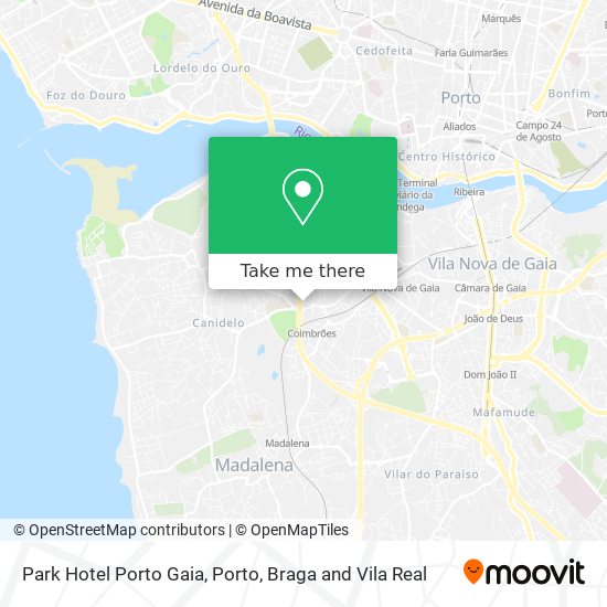 Park Hotel Porto Gaia mapa