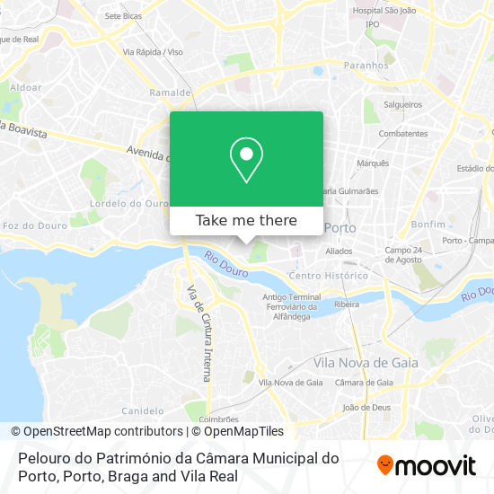 Pelouro do Património da Câmara Municipal do Porto map