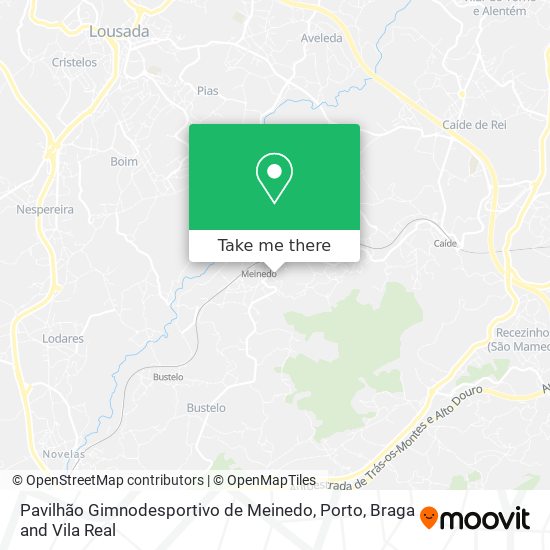 Pavilhão Gimnodesportivo de Meinedo map