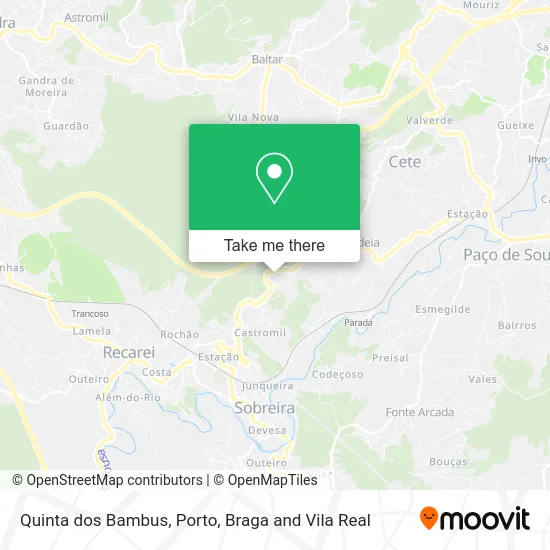 Quinta dos Bambus map