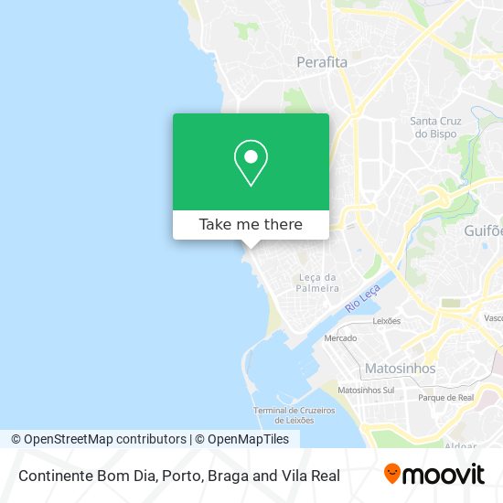 How to get to Continente Bom Dia in Matosinhos by Bus or Metro?