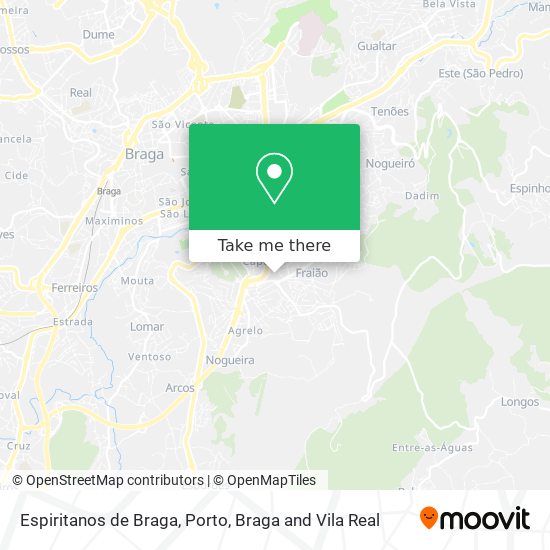 Espiritanos de Braga map