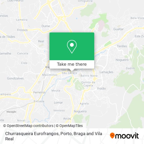 Churrasqueira Eurofrangos mapa