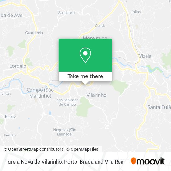 Igreja Nova de Vilarinho map