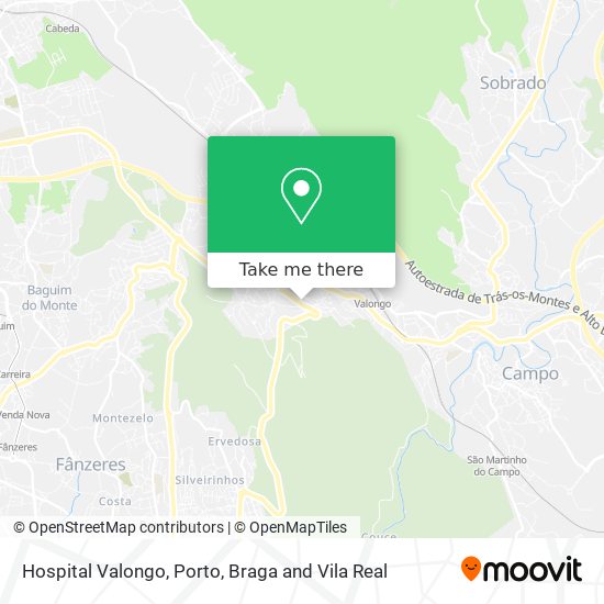 Hospital Valongo map