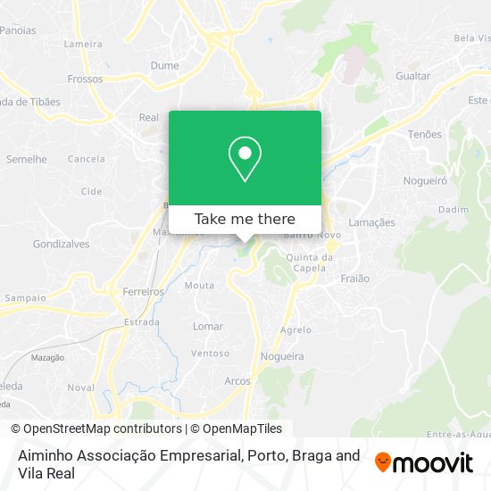 Aiminho Associação Empresarial map