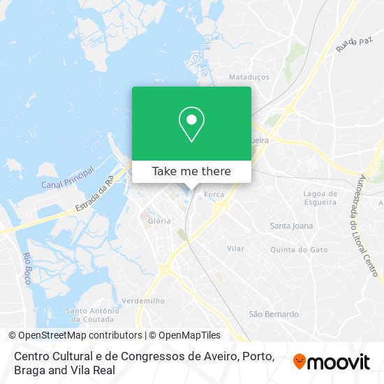 Centro Cultural e de Congressos de Aveiro map