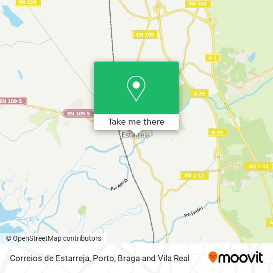 Correios de Estarreja map