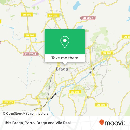 Ibis Braga map