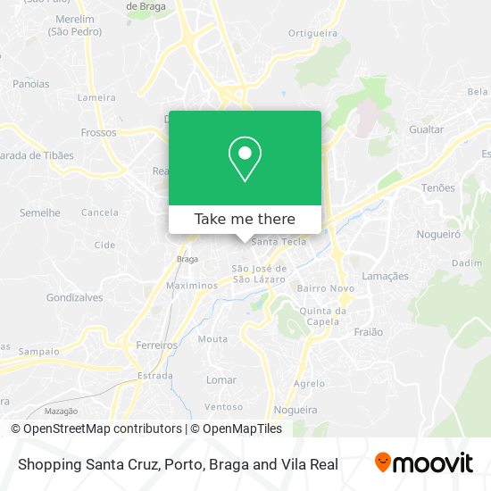 Shopping Santa Cruz map