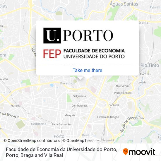 Faculdade de Economia da Universidade do Porto mapa