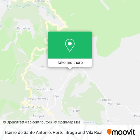 Bairro de Santo António mapa