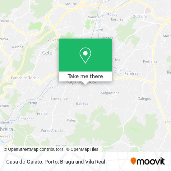 Casa do Gaiato map