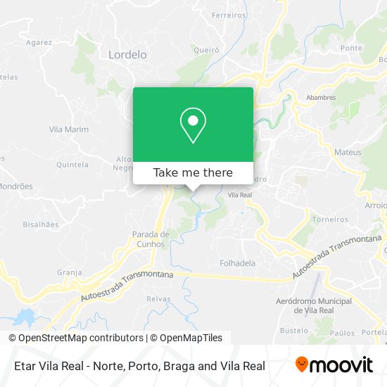 Etar Vila Real - Norte map