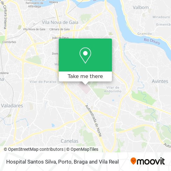 Hospital Santos Silva map