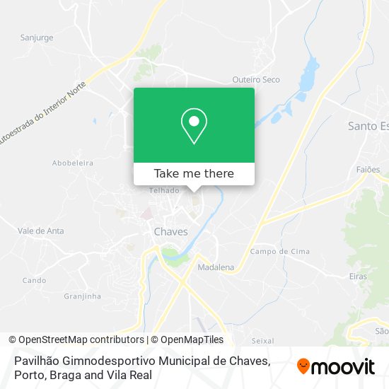 Pavilhão Gimnodesportivo Municipal de Chaves map
