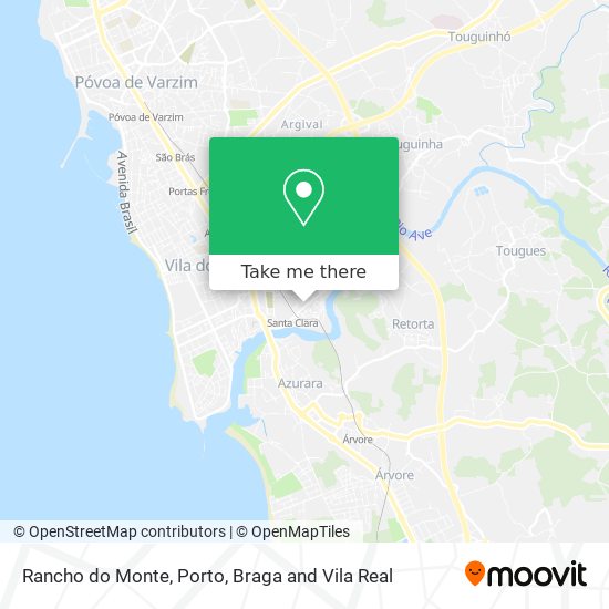 Rancho do Monte map