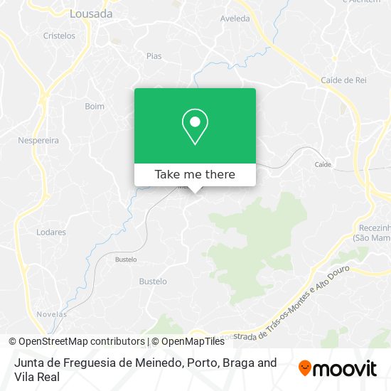 Junta de Freguesia de Meinedo map