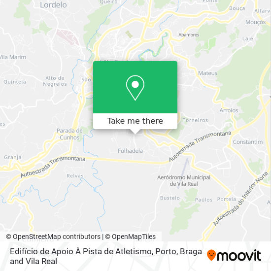 Edifício de Apoio À Pista de Atletismo mapa