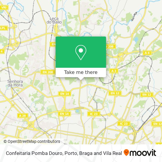 Confeitaria Pomba Douro map