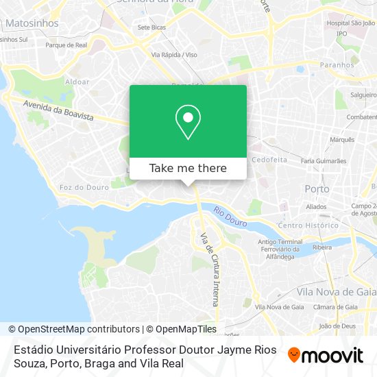 Estádio Universitário Professor Doutor Jayme Rios Souza map
