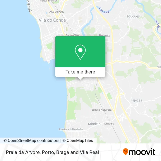 Praia da Arvore map