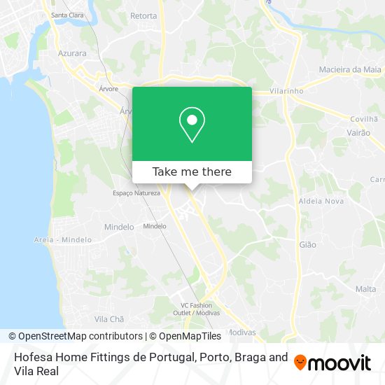 Hofesa Home Fittings de Portugal map