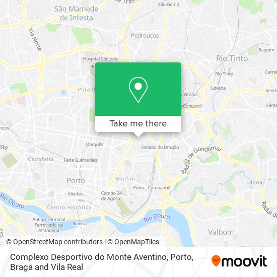 Complexo Desportivo do Monte Aventino map