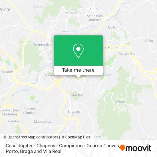 Casa Júpiter - Chapéus - Campismo - Guarda Chuvas map