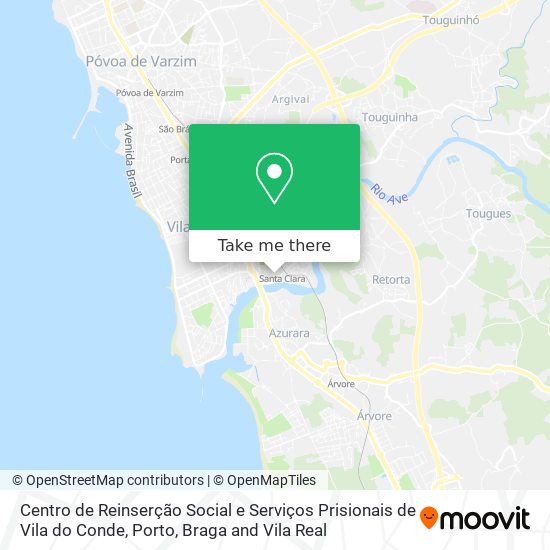 Centro de Reinserção Social e Serviços Prisionais de Vila do Conde map