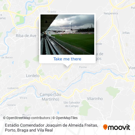 Estádio Comendador Joaquim de Almeida Freitas mapa