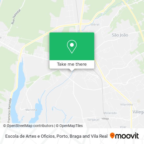 Escola de Artes e Oficios map