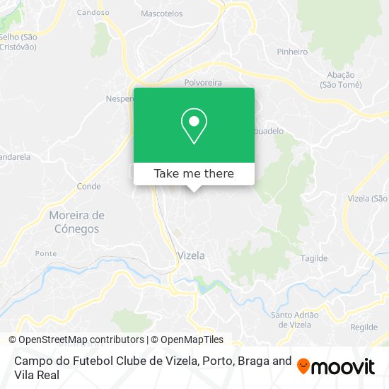 Campo do Futebol Clube de Vizela map