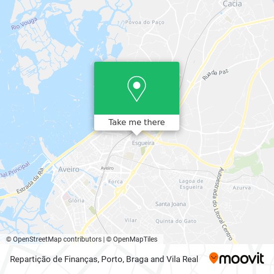 Repartição de Finanças map