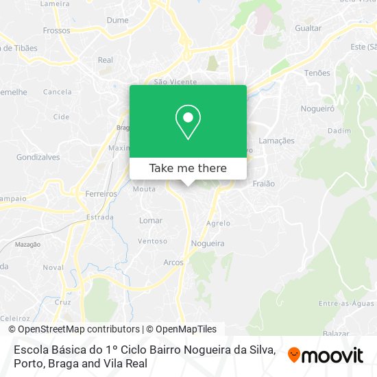 Escola Básica do 1º Ciclo Bairro Nogueira da Silva map