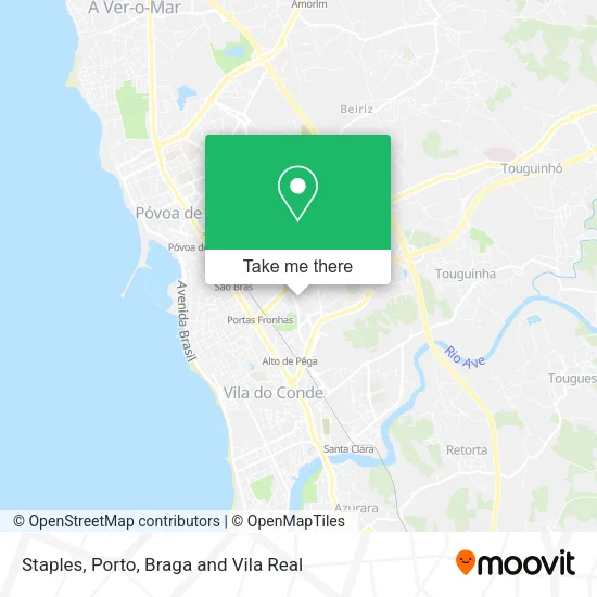 Staples map
