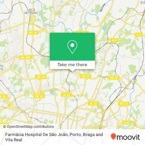 Farmácia Hospital De São João mapa