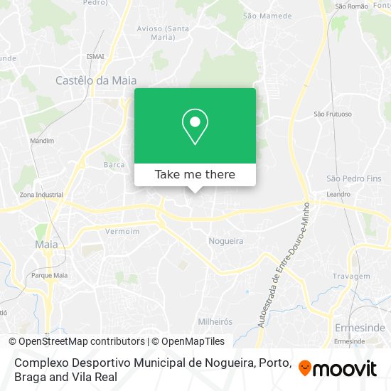 Complexo Desportivo Municipal de Nogueira map