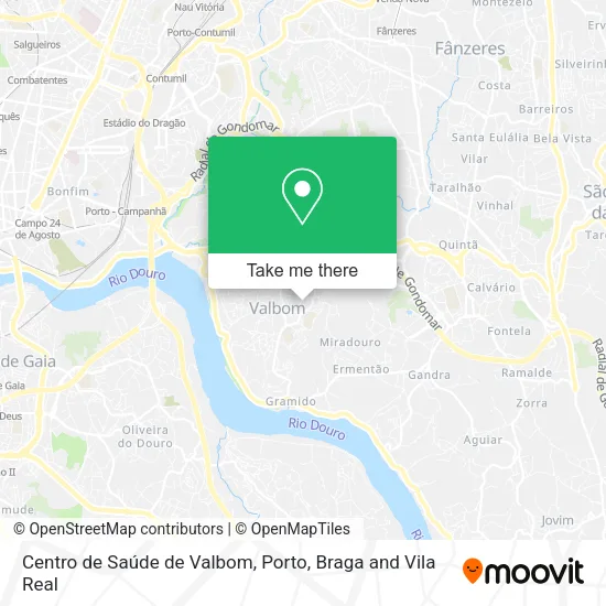 Centro de Saúde de Valbom map