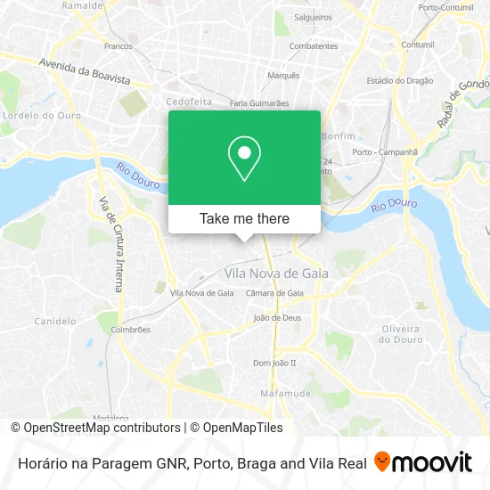 Horário na Paragem GNR map
