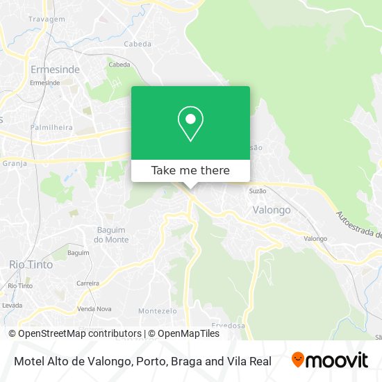 Motel Alto de Valongo map