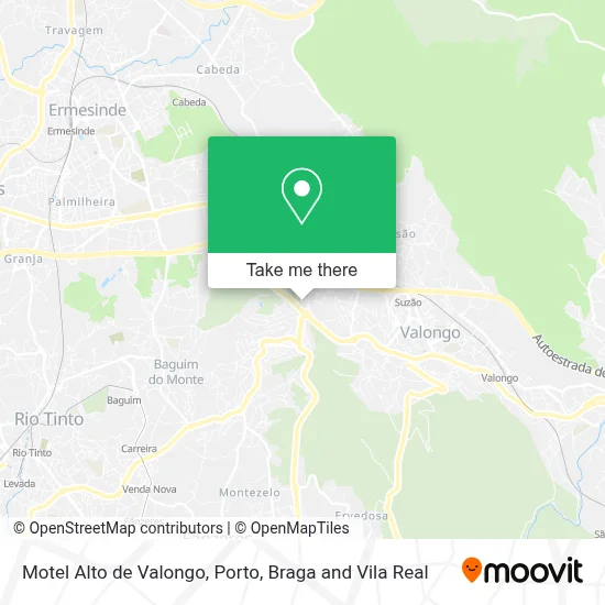 Motel Alto de Valongo map