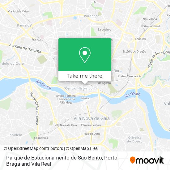 Parque de Estacionamento de São Bento map