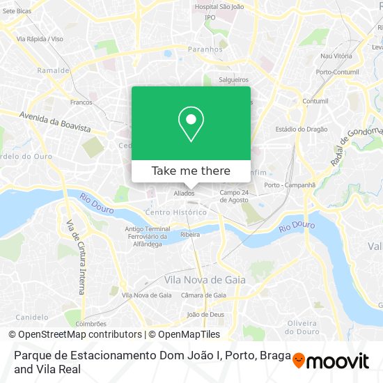 Parque de Estacionamento Dom João I map