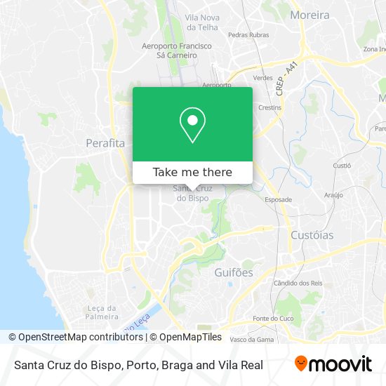 Santa Cruz do Bispo map