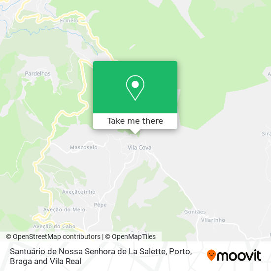 Santuário de Nossa Senhora de La Salette mapa