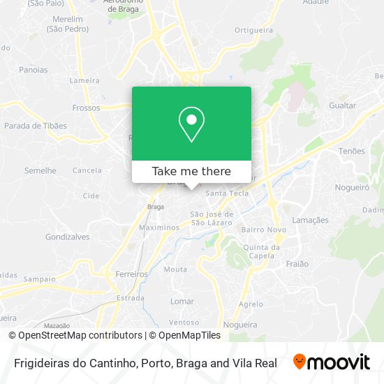 Frigideiras do Cantinho mapa