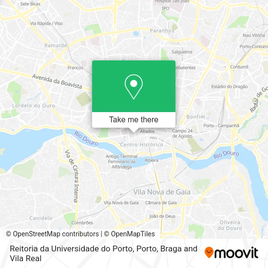 Reitoria da Universidade do Porto map