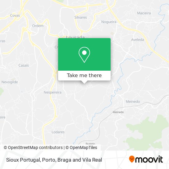 Sioux Portugal mapa